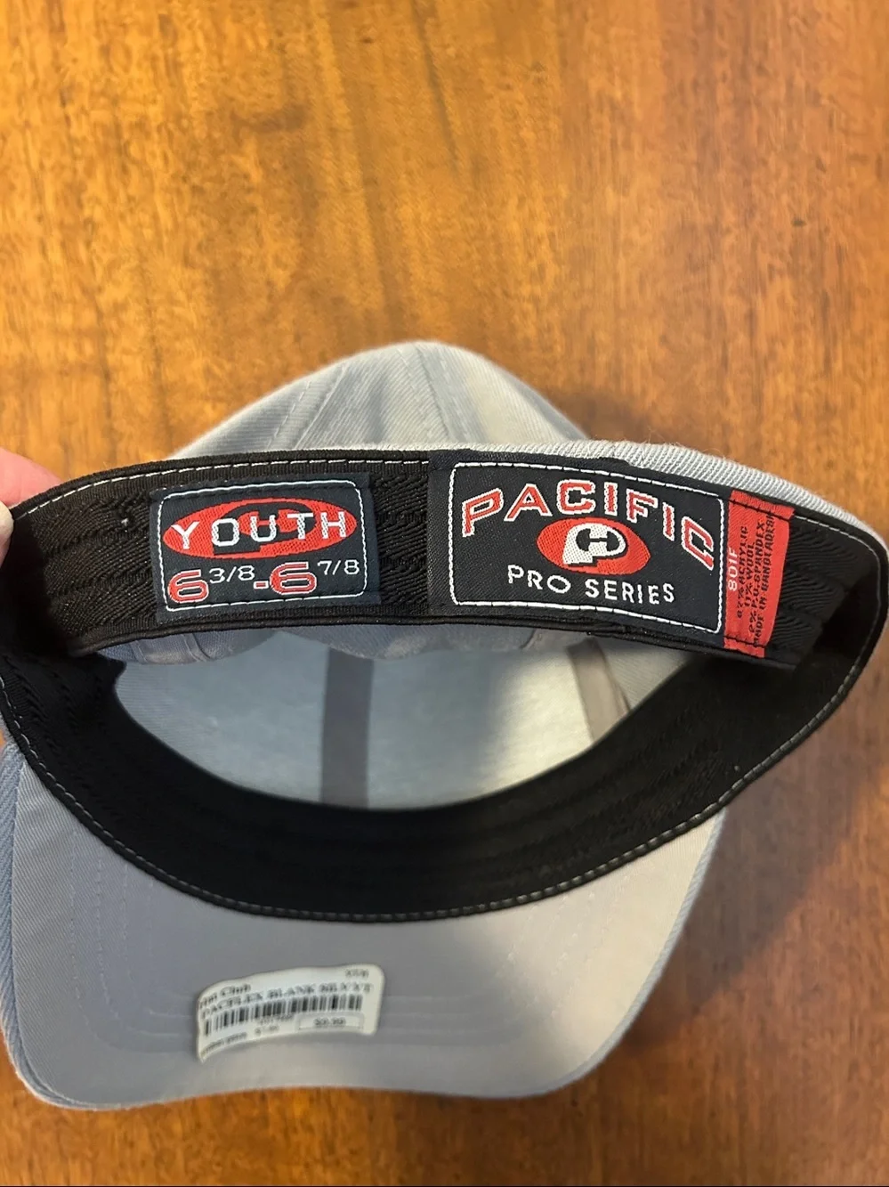 2 Flexfit Youth Caps. Black/Gray Classic 6 panel. Gray New with Tag